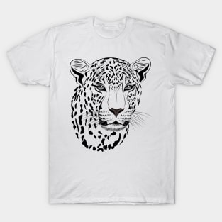 Funny T-Shirt Leopard Face T-Shirt